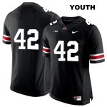 Youth NCAA Ohio State Buckeyes Lloyd McFarquhar #42 College Stitched No Name Authentic Nike White Number Black Football Jersey KY20T15UQ